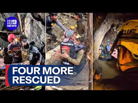 Laos cave rescue becomes more dangerous | 9 News Australia thumbnail