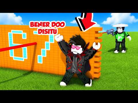 KITA SEMBUNYI DI BALIK TEMBOK BIAR GAK KENA TEMBAK DI ROBLOX!!! thumbnail