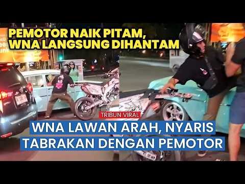 WNA di Bali Nekat Lawan Arah hingga Kena Bogem Mentah di Tengah Jalan! thumbnail