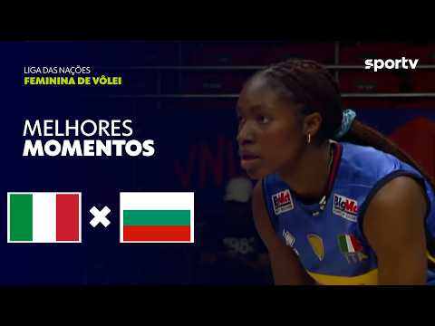 ITÁLIA 3 X 0 BULGÁRIA | MELHORES MOMENTOS | LIGA DAS NAÇÕES FEMININA DE VÔLEI 2026 | sportv thumbnail