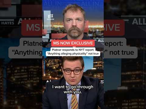 MS NOW EXCLUSIVE: Platner responds to NYT report: 'Anything alleging physicality' not true thumbnail
