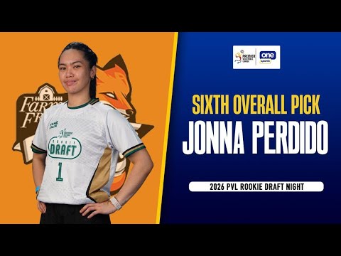 No. 6 pick Jonna Perdido | 2026 PVL Rookie Draft thumbnail