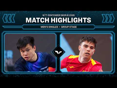 Feng Yi-Hsin vs Daniel Berzosa | MS Group | #WTTSkopje 2026 thumbnail