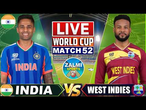 Live IND Vs WI T20 WC Match | Cricket Match Today | IND vs WI 52nd T20 2nd innings #livescore 2nd thumbnail