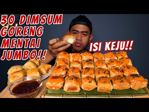 MUKBANG 30 DIMSUM GORENG MENTAI ISI KEJU UKURAN BESAR!! thumbnail