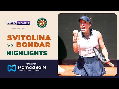 Elina Svitolina vs Anna Bondár | Roland-Garros 2026 | Match Highlights thumbnail