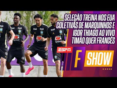 SELEÇÃO TRABALHA NOS EUA | COMO OS TIMES VÃO PARA A PAUSA DA COPA? | TIMÃO NO MERCADO | F SHOW thumbnail