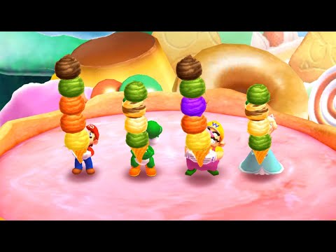 Mario Party The Top 100 -  Minigames - Mario vs Rosalina vs Wario  vs Yoshi  ( Master CPU ) thumbnail