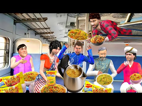 Train में Maggi in Electric Kettle Hindi Kahaniya Moral Stories thumbnail