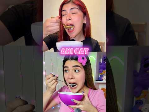 COMIENDO como ANI CAT!💖😱 por 1 dia🤭🇻🇪 #hellomon #abriendojuguetes #juguetes thumbnail
