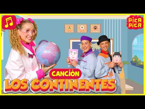 ¡Vamos a viajar! 🌍 LOS CONTINENTES (Videoclip Oficial - SOLO CANCIÓN) #picapica thumbnail