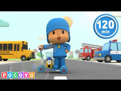 🚗 ¡Transportes, camiones, coches y más! Pocoyó aprende sobre la carretera | Pocoyo 🇪🇸 Español thumbnail