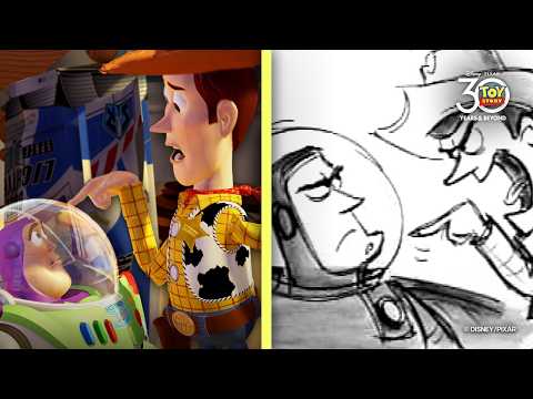 Toy Story a Confronto | Scena "Cadere con stile" | Storyboard vs Film | @DisneyIT thumbnail
