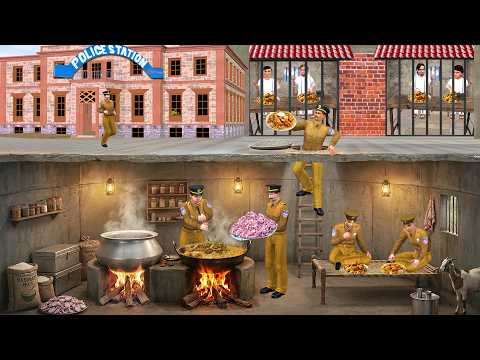 Jail ke Nicche Underground Mei Police Chicken Biryani Party Street Food Hindi Kahaniya Moral Stories thumbnail