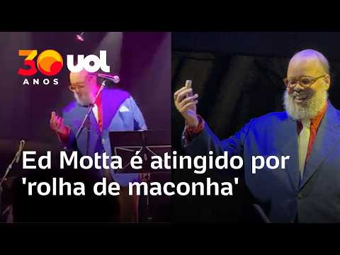 Ed Motta é atingido por rolha com cheiro de maconha em show no Rio thumbnail