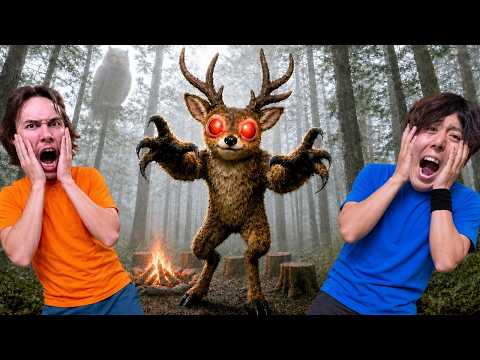 We Spend 24 HOURS Tied Together in 99 Nights in the Forest IRL! thumbnail