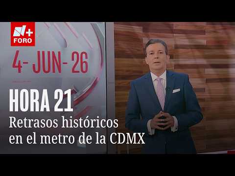 Lluvias y retrasos en el metro colapsan la movilidad | Hora 21 con José Luis Arévalo - 04 junio 2026 thumbnail