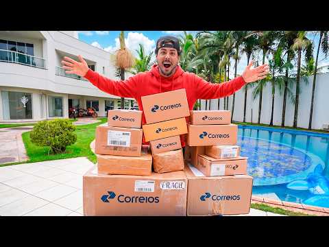 ABRINDO MEUS PRESENTES DE ANIVERSARIO DA CAIXA POSTAL thumbnail