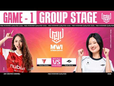 [Game - 1] Falcon Daisies Vs Team Secret | MWI - 2026 Myanmar Qualifier thumbnail