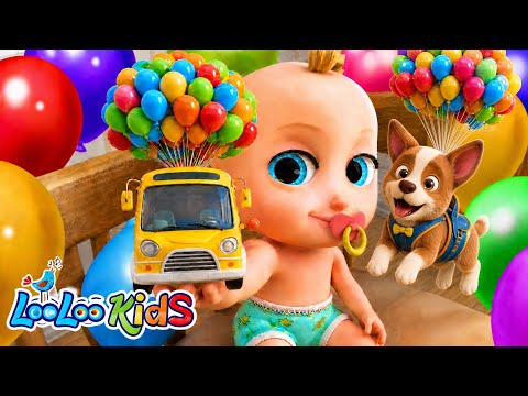 Johny Johny Yes Papa + Wheels On The Bus Balloons Animal Rescue - Learn Colors - LooLoo Kids thumbnail