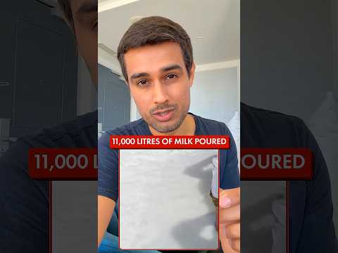 11,000 litres of Milk DUMPED in Narmada River! Is it Bad? thumbnail