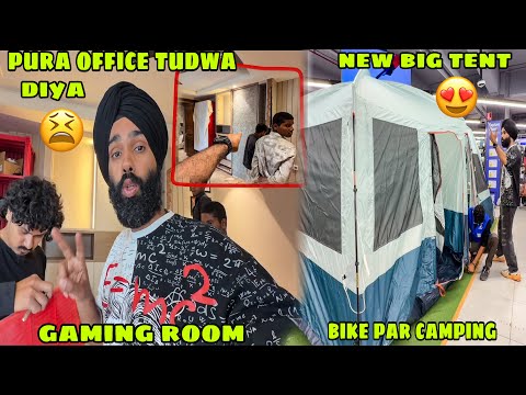 Pura office tudwa diya ? New Gaming Room ka kaam shuru? New Camping Tent bhi le aaye itna bada ? thumbnail