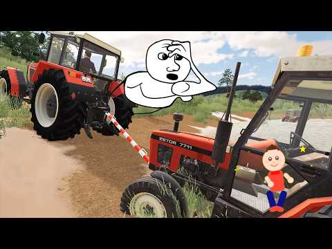 Oh no, big problem. Zetor stuck in the mud! - One Problem One Fixted thumbnail