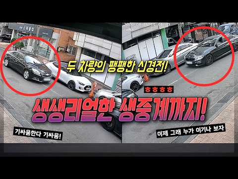 27079회. 좁은길에서 차가 마주보고 서로 비켜가라고 5분넘게 버티다가 결국 말리부가 옆으로 비켜서 서로 지나감 thumbnail