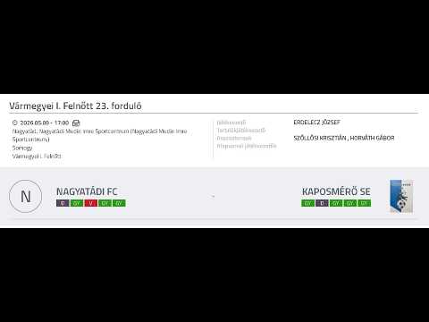 NAGYATÁDI FC - KAPOSMÉRŐ SE thumbnail