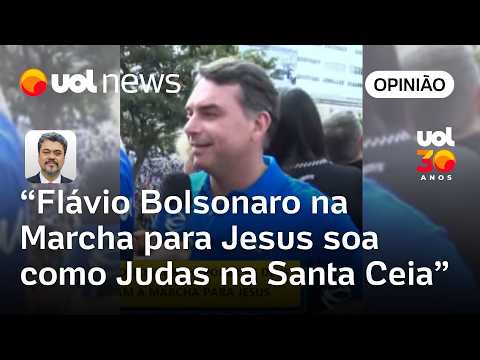 Flávio Bolsonaro na Marcha para Jesus soa como Judas na Santa Ceia | Sakamoto thumbnail