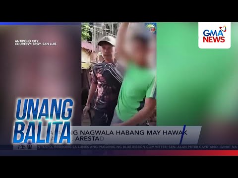 Lalaking nagwala habang may hawak na itak, arestado | Unang Hirit thumbnail