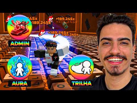 ESTEIRA DE ADMIN , TRILHA INFINITA , AURA DE ÁGUA e VELOCIDADE MÁXIMA no PARKOUR de TECLADO 🤑⌨️ thumbnail