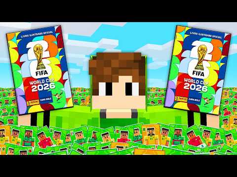 COMPLETEI O ALBUM DE FIGURINHAS DA COPA DO MUNDO no MINECRAFT! thumbnail