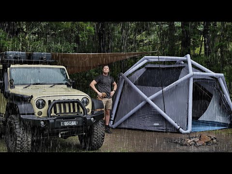 RAIN Camping at a Peaceful Lake [ Cosy STUDY, RELAX, SLEEP, Work | Solo Camp ASMR ] thumbnail
