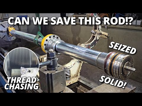 Seized Piston & Damaged Threads: Can This Cylinder Rod Be Saved? thumbnail