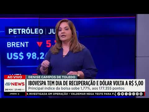 Ibovespa se recupera e dólar volta a R$ 5,00; Denise Campos de Toledo comenta thumbnail
