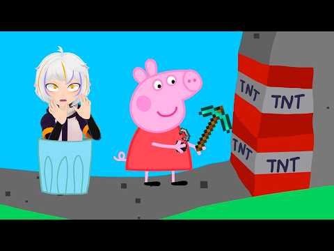 Peppa Pig en Minecraft (Película Completa) | ChuyMine REACCIONA a sequence thumbnail