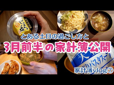 3月前半の家計簿公開と一人暮らしのとある土日の過ごし方【家計簿vlog⑦】 thumbnail