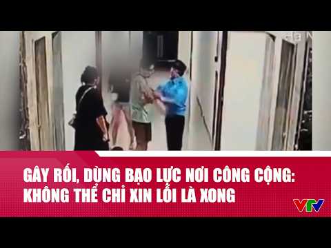 Gây rối, dùng bạo lực nơi công cộng: Không thể chỉ xin lỗi là xong | VTV24 thumbnail