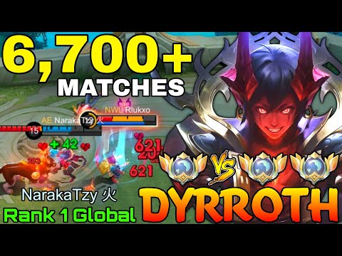 6,700+ Matches Dyrroth VS Top Global Enemies - Top 1 Global Dyrroth by NarakaTzy 火 - Mobile Legends thumbnail