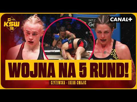 TWARDY BÓJ O PAS MISTRZOWSKI! CZYŻEWSKA - LUZAR-SMAJIĆ, SKRÓT WALKI (XTB KSW 118) thumbnail