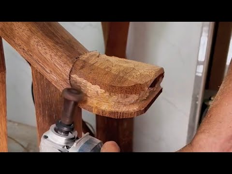 Transform Your Home with Elegant Wooden Stair Railings | Satisfying Installation Process#LuxuryHomes thumbnail