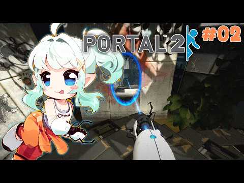 【LET'S PLAY: PORTAL 2 part 2】I love when she insults me 【Maid Mint Fantôme】 thumbnail