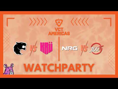 KRU vs FUR & NRG vs 100T | VCT Americas Stage 1 #VCTWatchParty | !patreon !merch thumbnail