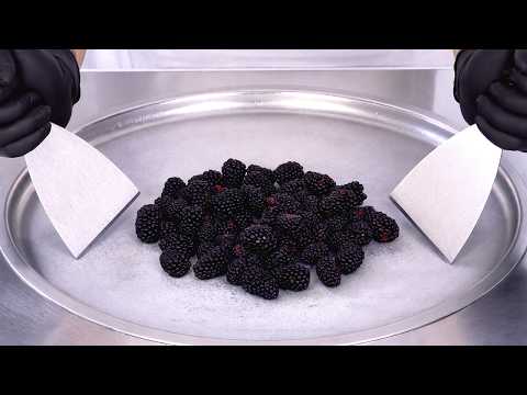 Blackberry - Ice Cream Rolls | ASMR thumbnail