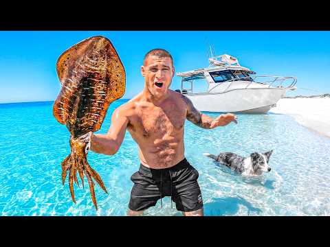 4 Days Solo Boat Camp On Remote Islands (Craziest Squid Catch & Cook) thumbnail