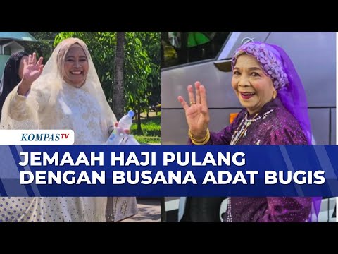 Tradisi Busana Adat Bugis Warnai Kepulangan Jemaah Haji Hingga Tim Patuna bantu Jemaah Tersesat thumbnail