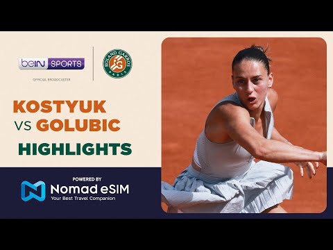 Marta Kostyuk vs Viktorija Golubic | Roland-Garros 2026 | Match Highlights thumbnail