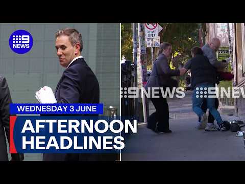Aussie economy slows; Man hit with AVO after 'attempt to befriend future queen' | 9 News Australia thumbnail