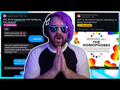 🌈homophobic mom and terrible boyfriends😭😭| r/AmiOverReacting thumbnail